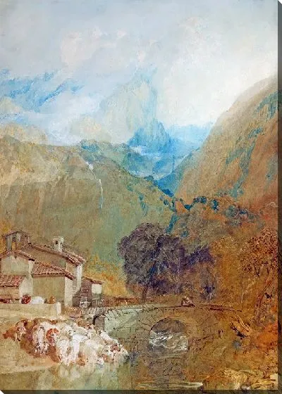 Картина Эгюийет, долина Клюз, Швейцария