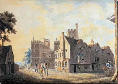 Вид на дворец архиепископа, Ламбет