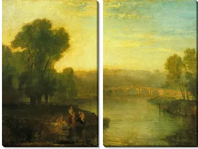 Картина Вид на Ричмонд-Хилл и мост