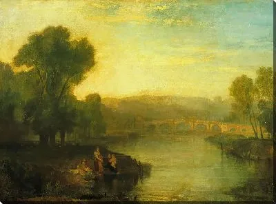 Картина Вид на Ричмонд-Хилл и мост