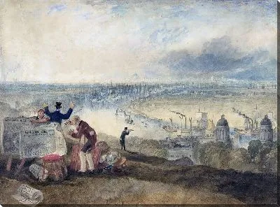 Картина Вид на Лондон из Гринвича