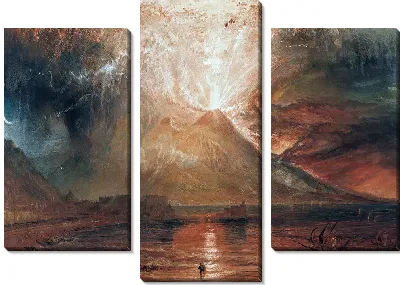 Картина Извержение Везувия