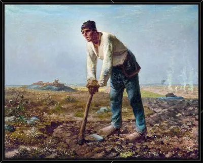 Картина Человек с мотыгой (главный вид)