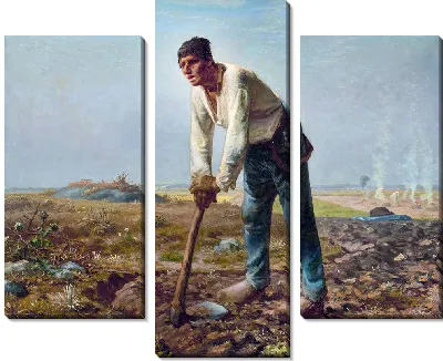 Человек с мотыгой (главный вид)