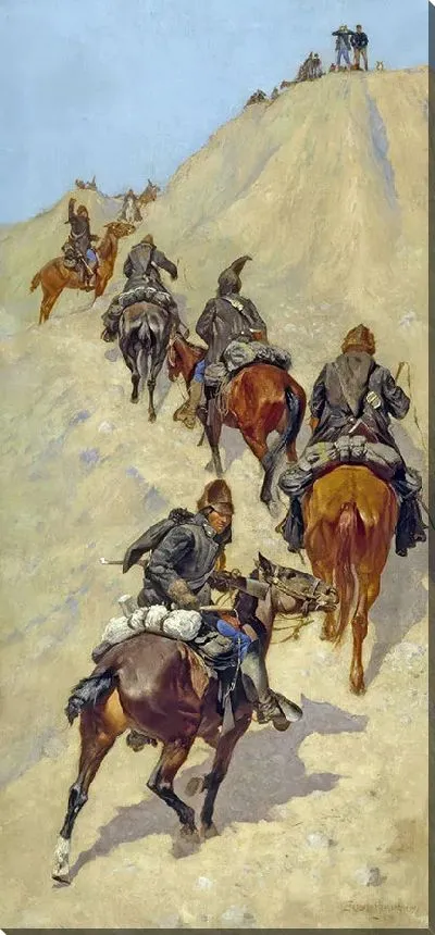 Картина Скауты поднимаются на гору