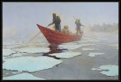 Картина Водители рек в весенний перерыв