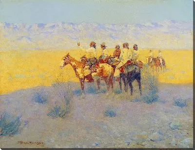 Картина Вечер в пустыне. Навахо.