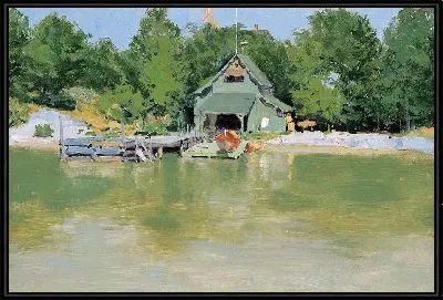 Картина Лодочный домик в Ингленюке
