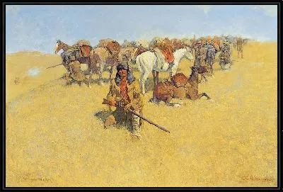 Картина Старый бой на равнинах