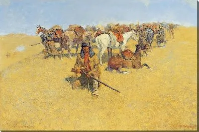 Картина Старый бой на равнинах