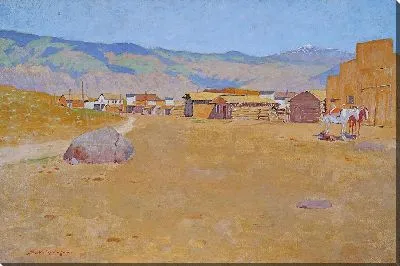 Картина Шахтерский городок, Вайоминг