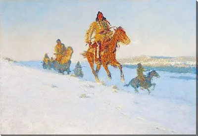 Картина Снежная тропа