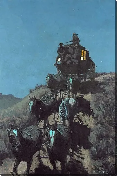 Картина Старый дилижанс равнин