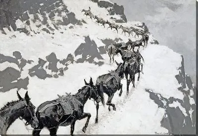 Картина Стая мулов