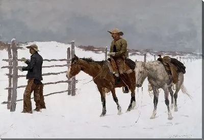 Картина Падение ковбоя-1