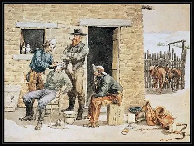 Картина Воскресный утренний туалет на ранчо