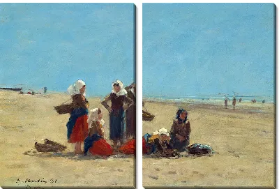 Картина Женщины на пляже в Берке