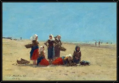 Картина Женщины на пляже в Берке