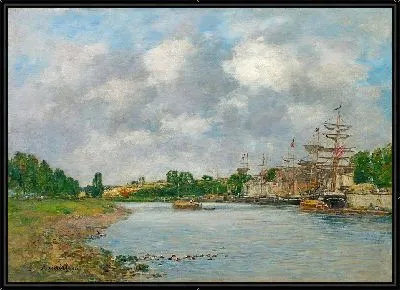 Картина Вид на порт Сен-Валери-сюр-Сомма
