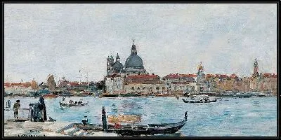 Картина Венеция, Санта-Мария-делла-Салюте и таможня