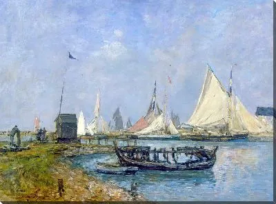 Картина Вход в порт Трувиля