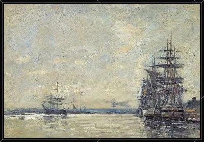 Картина Корабли в гавани