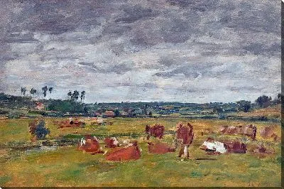 Картина Пейзаж с коровами