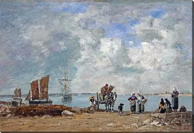 Картина Жены рыбаков на берегу моря