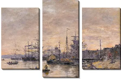Картина Бордо, гавань