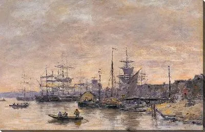 Картина Бордо, гавань