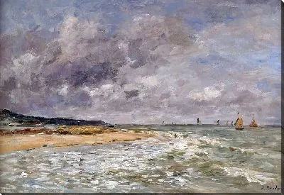 Картина Пляжная сцена, Виллервиль