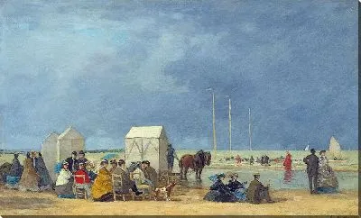 Картина Время купания в Довиле