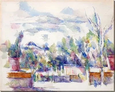 Картина Терраса в саду в Ле-Лове