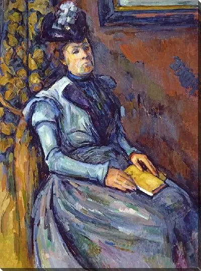 Картина Сидящая женщина в синем