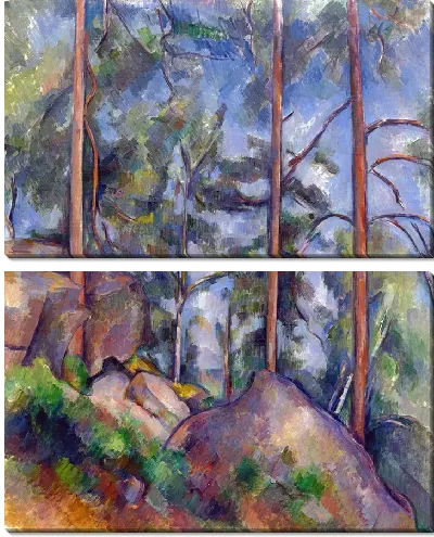 Картина Сосны и скалы (Фонтенбло).