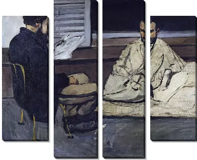 Картина Поль Алексис читает рукопись Золя