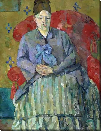 Картина Мадам Сезанн в красном кресле