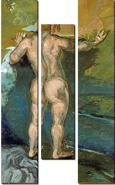 Картина Купальщик и скалы