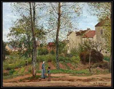 Картина Пейзаж в Лувесьене (1870)