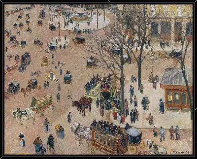 Картина Площадь Французского театра (1898 г.)