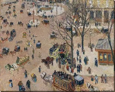 Картина Площадь Французского театра (1898 г.)