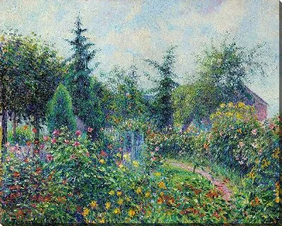 Картина Сад и курятник у Октава Мирбо, Ле Дамп (1892 г.)