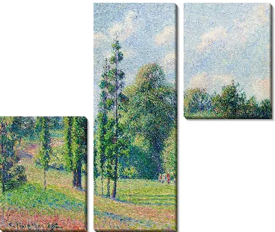 Картина Кью Гарден, Лондон, возле пруда (1892 г.)