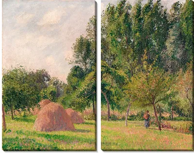 Картина Стога сена, утро, Эраньи (1899)