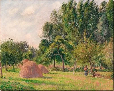 Картина Стога сена, утро, Эраньи (1899)