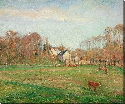 Картина Поле и мельница в Осни (1884)