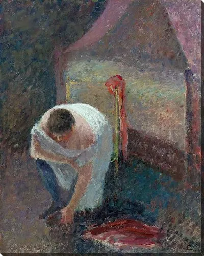 Картина Женщина в рубашке возле кровати (около 1896 г.)