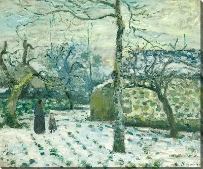 Картина Эффект снега в Монфуко (около 1874 г.)