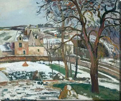 Картина Эффект снега в Эрмитаже, Понтуаз (1875 г.)