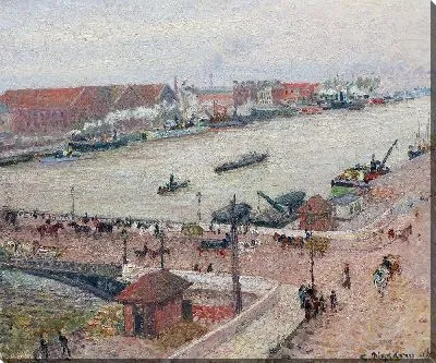 Картина Разлив Сены, Мост Буальдье, Руан (1896 г.)